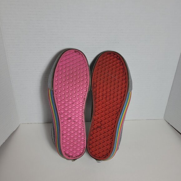 Vans Flour Shop Amirah Old Skool Rainbow Glitter Sneakers Unisex Men 8.5 Wm's 10 - Picture 13 of 13